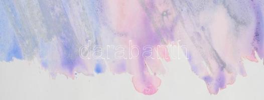 Wagner János (1936-2022): Hasadó fény II.. Akvarell, papír, jelezve jobbra lent: Wagner. Hátoldalán ...