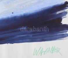 Wagner János (1936-2022): Hasadó fény II.. Akvarell, papír, jelezve jobbra lent: Wagner. Hátoldalán ...