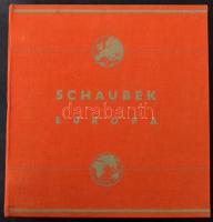 Schaubek Európa előnyomott album, főleg magyar lapokkal az 1871-1965 közötti időszakból + Európa, több száz lappal