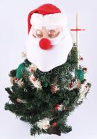 Elemmel működő zenélő és világító hóember, dobozában, m: 55 cm