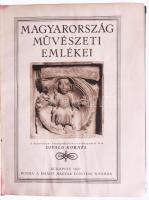 Divald Kornél: Magyarország művészeti emlékei. A képanyagot összegyűjtötte s a szövegrészt írta: - - . Bp., 1927, Kir. M. Egyetemi Nyomda, 2 sztl. lev.+ 255+(1) p. Gazdag fekete-fehér képanyaggal illusztrálva. Kiadói aranyozott félbőr-kötés, kissé viseltes, kopott borítóval