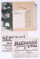 1944-45-os röplapok későbbi reprintjei mappában + nyilas újságok reprintjei.