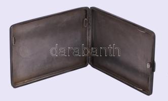 Ezüst (Ag) cigaretta tárca. Jelzett 160 g 12x8 cm