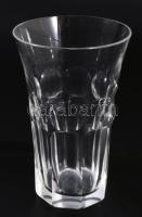 6 személyes kristály pohár garnitúra, hibátlan, m: 13,5 cm