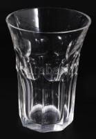 8 személyes kristály pohár garnitúra, hibátlan, m: 10,5 cm