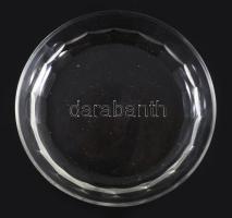 cca 1910-1930 Ólomkristály 12 személyes köretes készlet, 1-1 darabon kis pattogzással, d: 14-27 cm