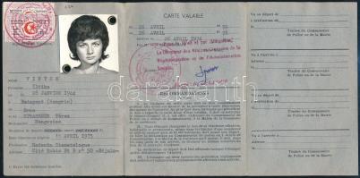 1976 Wilaya de Bejaia, Algéria, fényképes igazolvány magyar személy részére