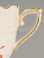 Herendi Apponyi mintás csésze alátéttel, jelzett, hibátlan, d: 11,5 cm