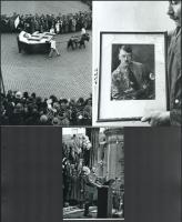 cca 1930 és 1945 között készült felvételek Adolf Hitlerről és/vagy jelképéről, 3 db modern nagyítás,...