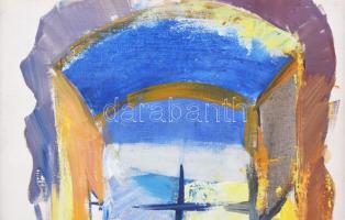 Horváth Éva Mónika (1965-): Enteriőr. Olaj, vászon. Jelezve balra lent. 60x40 cm. Fakeretben