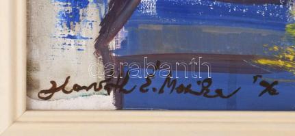 Horváth Éva Mónika (1965-): Enteriőr. Olaj, vászon. Jelezve balra lent. 60x40 cm. Fakeretben