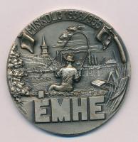 1983. "Miskolc 1938/955 - ÉMHE (Északmagyarországi Horgász Egyesület)" egyoldalas, ezüstözött bronz emlékérem, hátoldalán névre szóló gravírozással (50mm) T:XF kissé kopott ezüstözés