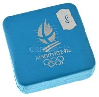 Franciaország 1991. 100Fr Ag "XVI. Téli Olimpia - Albertville 1992 - Sífutás" tanúsítvánny...