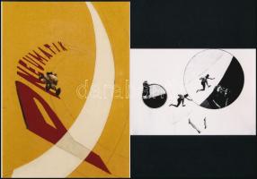 cca 1929 Moholy-Nagy László (1895-1946) magyar - amerikai fotográfus kollázsai, 2 db modern nagyítás, jelzés nélkül, 21x15 cm és 10x15 cm