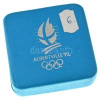 Franciaország 1990. 100Fr Ag "XVI. Téli Olimpia - Albertville 1992 - Szlalom síelés" tanús...