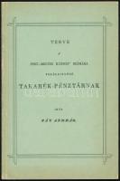 Fáy András: Terve a Pest-megyei köznép számára felállítandó Takarék-pénztárnak. Bp., 1986, Múzsák. R...