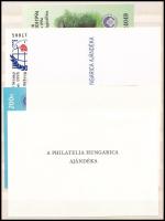 6 db emlékív, köztük 3 db "A PHILATELICA HUNGARICA AJÁNDÉK"