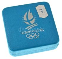 Franciaország 1991. 100Fr Ag "XVI. Téli Olimpia - Albertville 1992 - Jégkorong" tanúsítván...