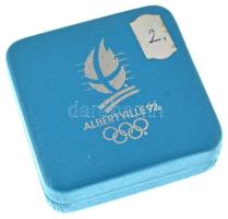 Franciaország 1989. 100Fr Ag "XVI. Téli Olimpia - Albertville 1992 - Jégkorcsolya" tanúsít...