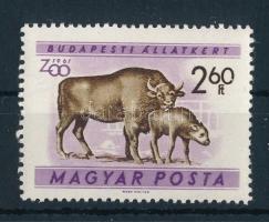 1961 Budapesti állatkert (I.) 2,60Ft fehér pont az értékszámon a 0-ban