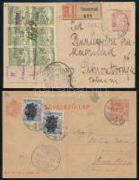 1920-1925 5 db levelezőlap + 1 levél
