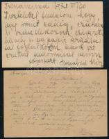 1920-1925 5 db levelezőlap + 1 levél