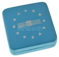 Franciaország 1991. 100Fr / 15 Ecu Ag "Jean Monnet" tanúsítvánnyal, kapszulában, dísztokba...