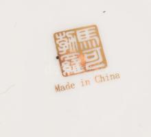 Kínai egyszemélyes teázó szett, jelzett, hibátlan, 23x16 cm