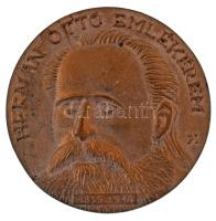 DN "Herman Ottó Emlékérem 1835-1914" egyoldalas, öntött bronz emlékérem. Szign.: PI (80mm) T:XF