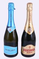 2 bontatlan palack pezsgő: Törley demi sec félszáraz fehér pezsgő, 11,5%, 0,75 l + Hungaria extra dry száraz fehér pezsgő, 12%, 0,75 l