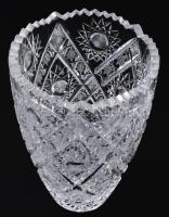 Kristály váza, hibátlan 21 cm