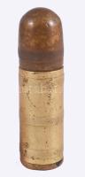 Régi töltény alakú öngyújtó, m: 7 cm