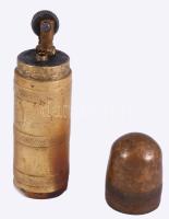 Régi töltény alakú öngyújtó, m: 7 cm