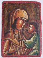 Modern kézzel festett ikon, 22x16 cm