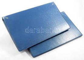 2 db üres képeslap-album, 31,5x19,5 cm méretben
