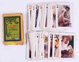 Régebbi pin up kártyapakli, 50 darab, dobozában