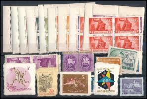 1945 Újjáépítés sor négyestömbökben + sor fordított állású párokban + 16 db sor, köztük Gombák sor n...