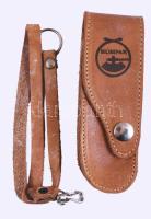 Húsipar zsebkés, eredeti bőr tokkal, eredeti dobozában 27 cm