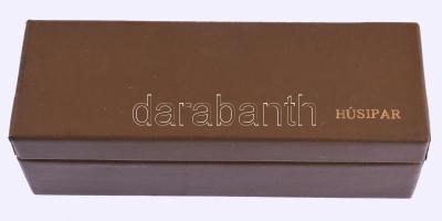 Húsipar zsebkés, eredeti bőr tokkal, eredeti dobozában 27 cm