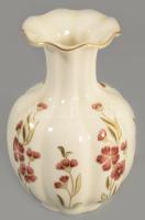 Zsolnay hólyagos alakú virágmintás váza, jelzett, hibátlan, m: 15 cm