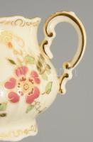 Zsolnay pillangó mintás cukortartó, jelzett, hibátlan, m: 10 cm