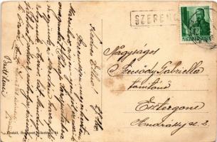 1943 Monok, Kálvária, Kossuth Lajos szülőháza, Római katolikus templom és parókia + "SZERENCS&q...