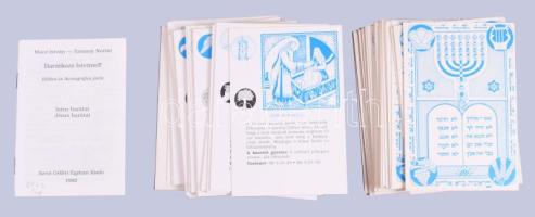 1992 Barátkozz Istennel! Bibliai és ikonográfiai játék, 67+2 db kártyával, leírással