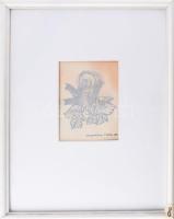 Macskássy Izolda (1945-2021): Ádventi hangulat. Vegyes technika, selyem, jelezve jobbra lent. Üvegez...