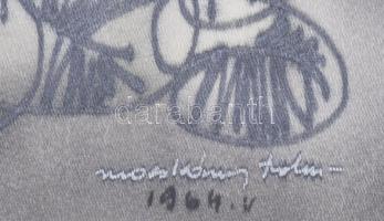 Macskássy Izolda (1945-2021): Virágok. Vegyes technika, selyem, jelezve jobbra lent. Üvegezett faker...