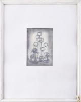 Macskássy Izolda (1945-2021): Virágok. Vegyes technika, selyem, jelezve jobbra lent. Üvegezett faker...