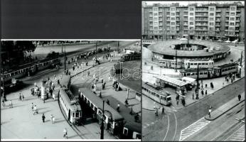 cca 1970 előtt készült felvételek a budapesti Móricz Zsigmond körtéren, 2 db modern nagyítás, jelzés nélkül, 15x21 cm és 21x15 cm
