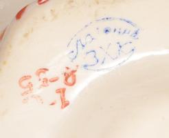 Orosz halfigurás italos palack, jelzett, m: 25,5 cm