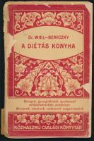 Wiel, Dr./K. Beniczky Irma: A diétás konyha    [Budapest], é.n., Franklin-Társulat kiadása és nyomása, 135 p. + [1 p.] Közhasznú Családi Könyvtár (számozás nélkül). Kiadói, sérült, illusztrált papírborítóval