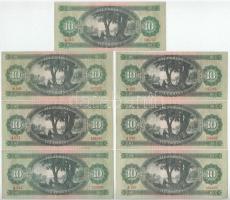 1962. 10Ft (7db) + 1969. 10Ft + 1986. 50Ft T:F többnyire szép papír